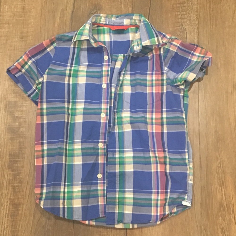 Gap Kids Plaid Button down Small